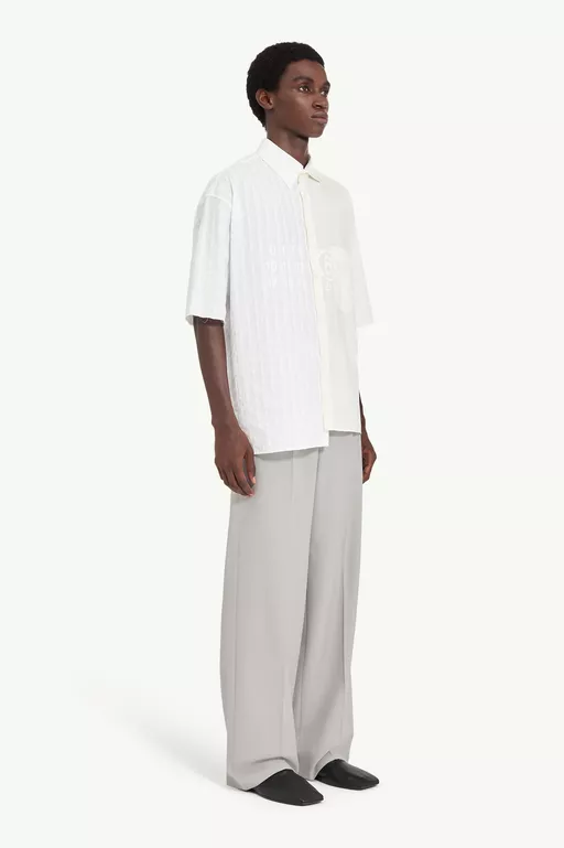 Two-tone cotton poplin shirt - Shirts