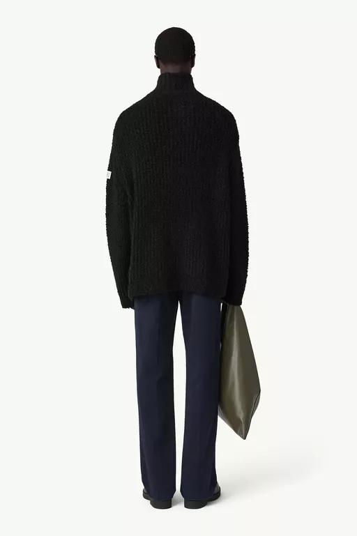 Textured knit turtleneck jumper - Knitwear