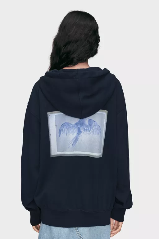 Cotton Zip Hooded Sweatshirt - Sweatshirts