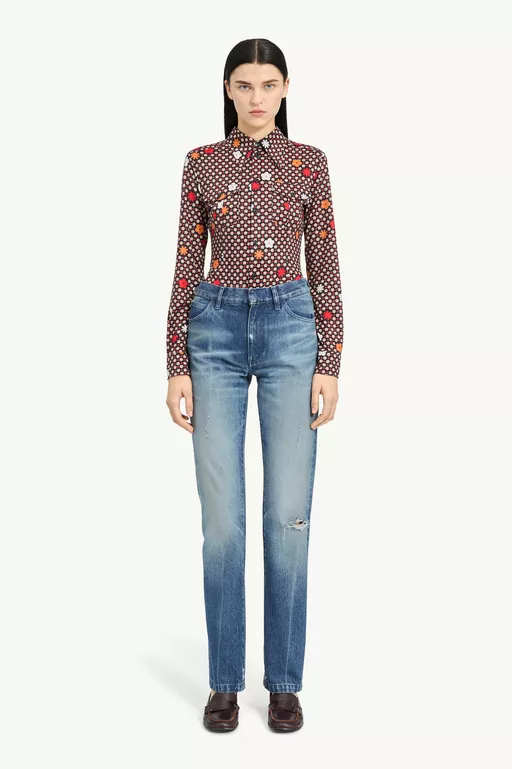 Straight-Leg Jeans - Denim