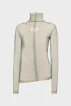 Light green - Shimmer Knit Draped Longsleeve