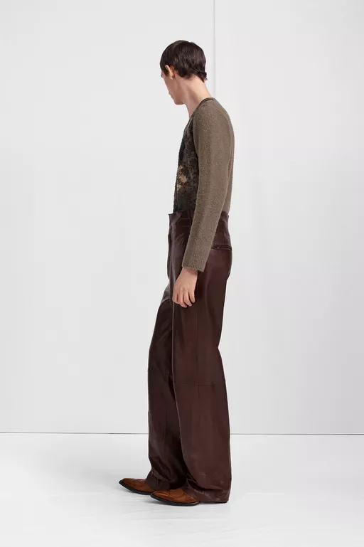 Fusion Lederhose mit weitem Bein - Hosen