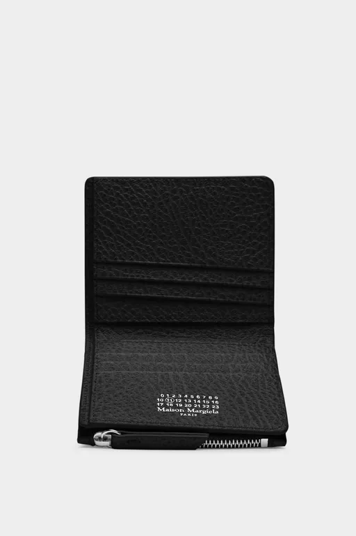 Leather flap wallet - Wallets
