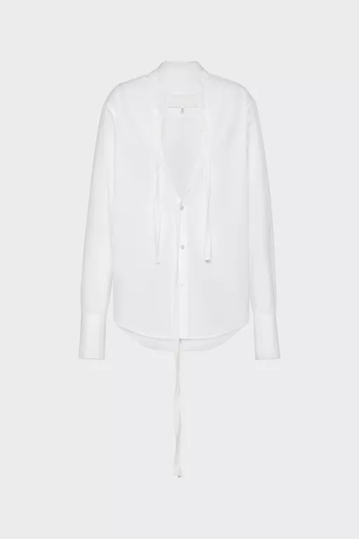 V-Neck Cotton Shirt - Shirts