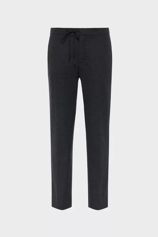 Drawstring wool trousers - Pants