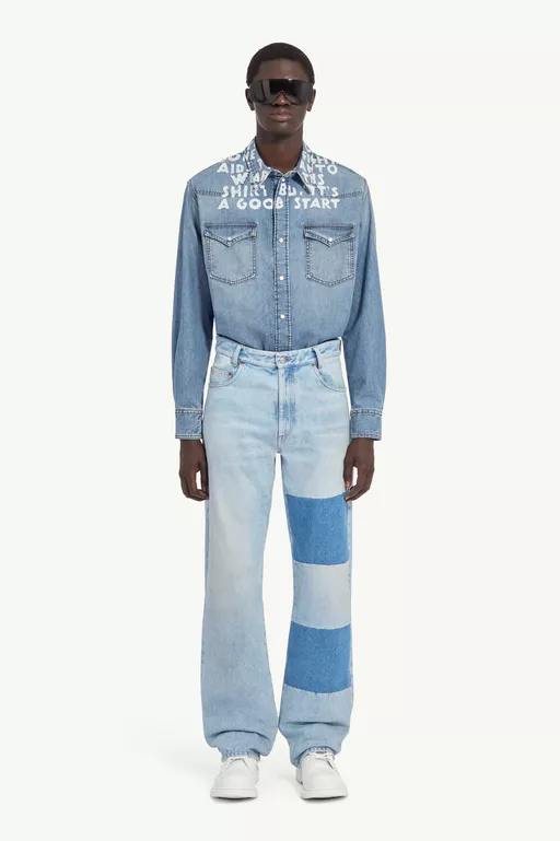 Patchwork Jeans - Denim