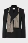 Dark grey - Wool Scarf Jacket