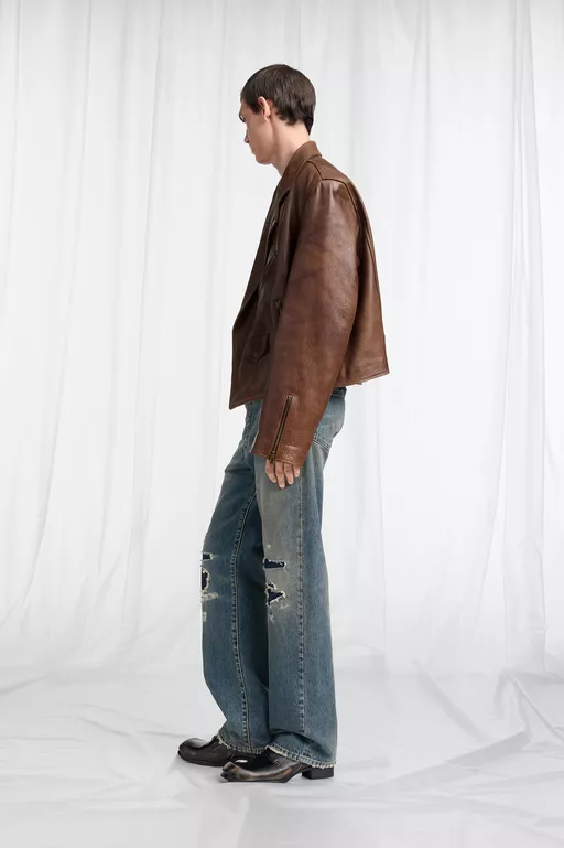 Biker Leather Jacket - Jackets