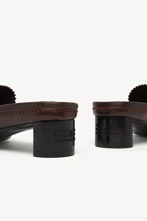 Swing toe leather loafer - Slippers