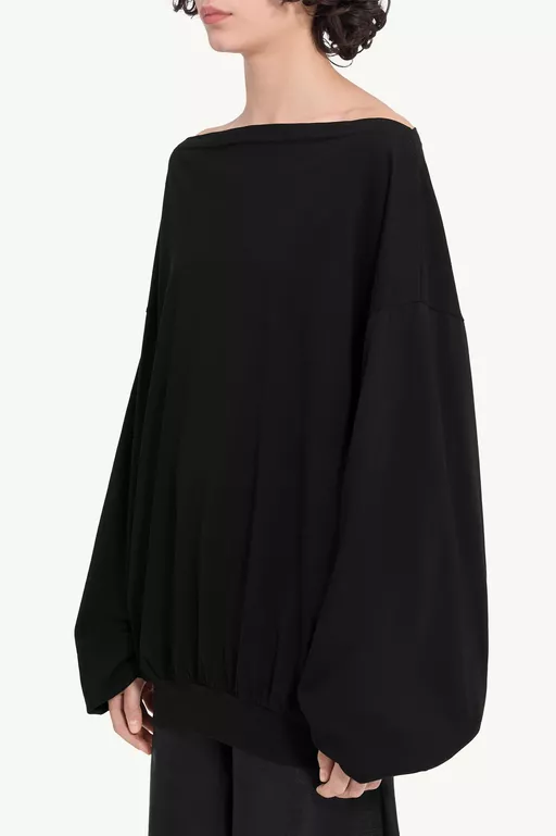Long-sleeved asymmetric top - Tops
