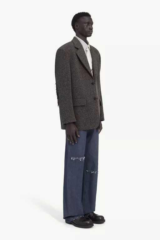 Wool tweed suit jacket - Jackets