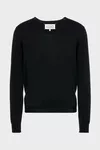 Nero - Maglia in cotone con scollo a V