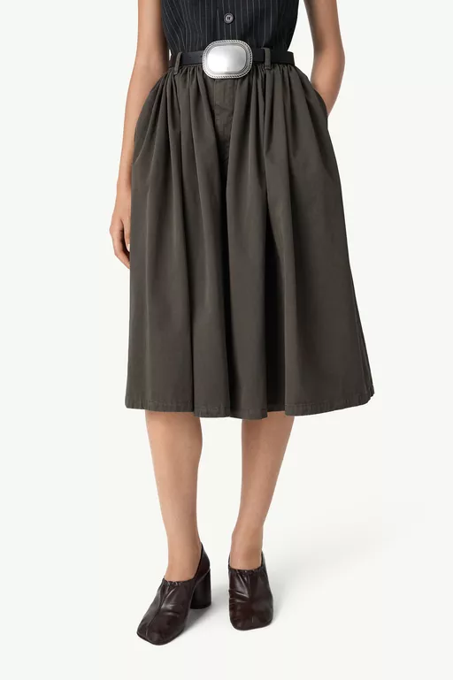 Gathered overdyed shorts - Shorts