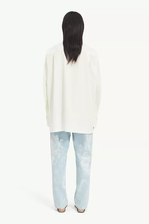 Flattened Cotton Poplin Shirt - Shirts