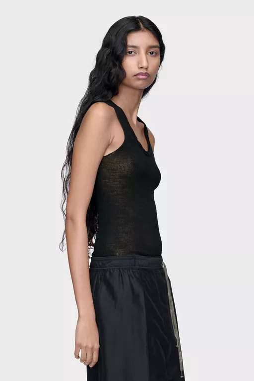 Twisted Knit Tank Top - Tops