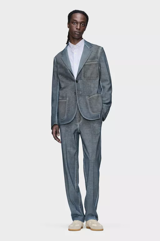 Double-Dyed Wool Trousers - Pants