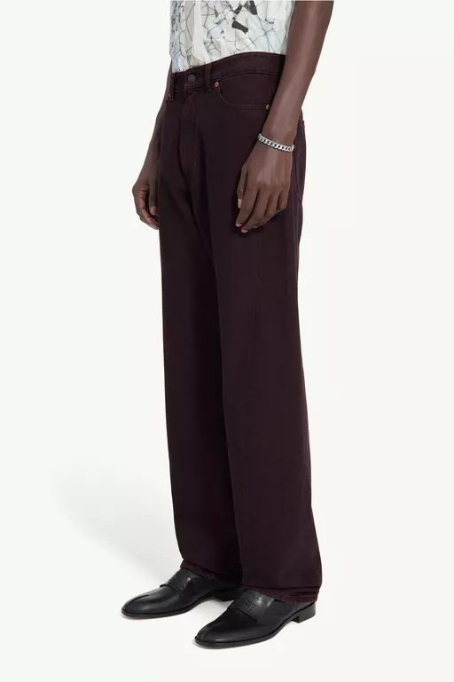Burgundy jeans - Denim