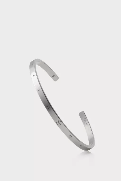 ナンバリング カフブレスレット 4mm - ブレスレット