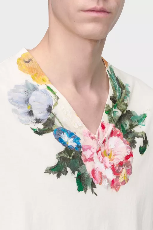 T-shirt in jersey con stampa floreale - T-shirts
