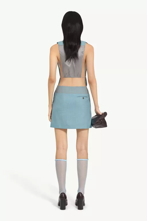 Wool Mini Skirt - Mini Skirt