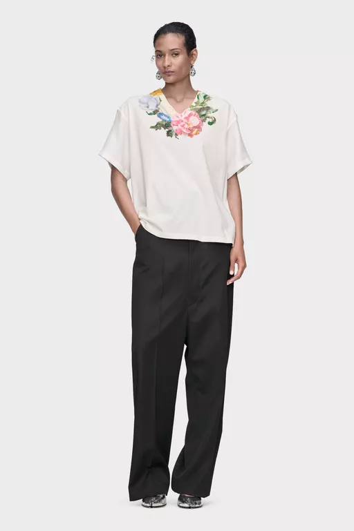 Painted Flower Jersey T-Shirt - T-shirts