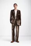 Brown - Fusion Velvet Blazer