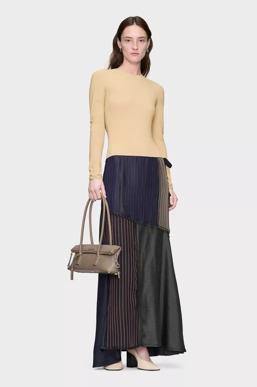 Patchwork Long Skirt - Long skirts
