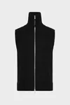 Black - Zip Knit Gilet