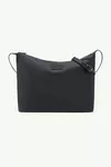 Black - Nylon twill crossbody bag