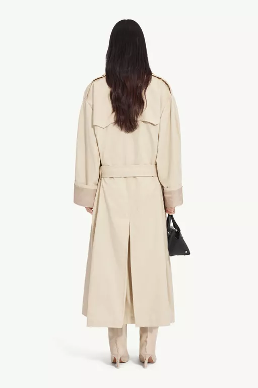 Cotton twill trench coat - Raincoats