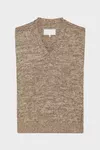 Beige - Knit vest