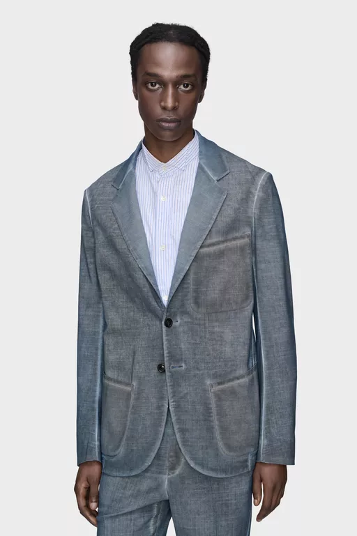 Double-Dyed Wool Blazer - Jackets
