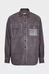 Prune - Chemise de travail &agrave; double teinture
