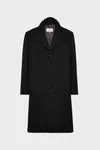 Nero - Cappotto in lana Folded Collar