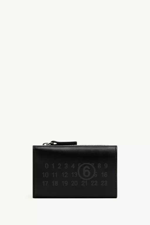 Numeric logo trifold wallet