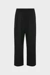 Black - Dropped-Rise Cotton Trousers