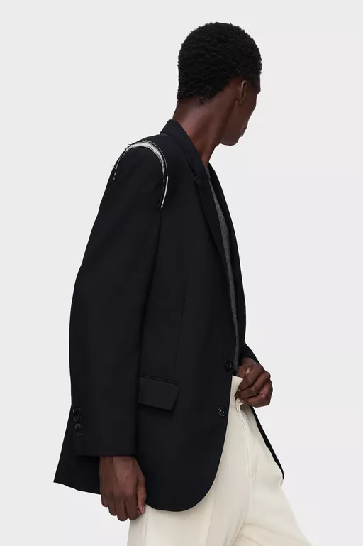 Wool single-breasted blazer - Jackets