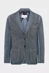 Blue - Double-Dyed Wool Blazer