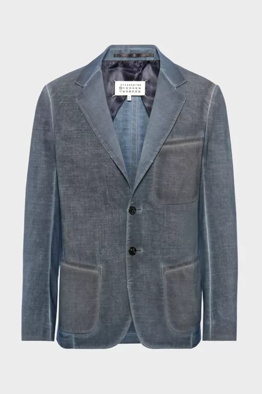 Double-Dyed Wool Blazer - Jackets