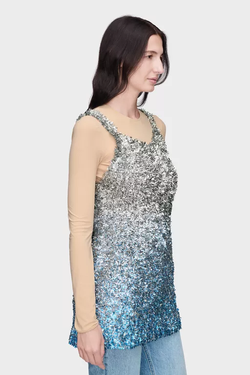 Foil Knit Top - Tops
