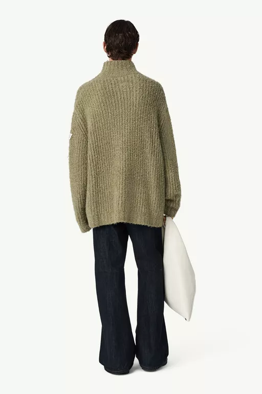 Textured knit turtleneck jumper - Knitwear