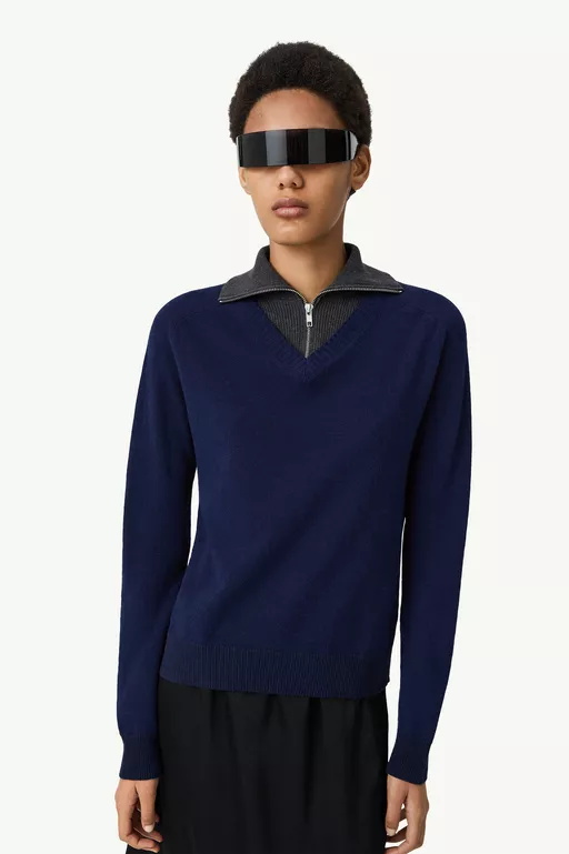 Multi neckline knit jumper - Knitwear