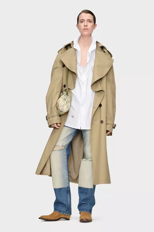 Camisa con cuello plegado - Camisas
