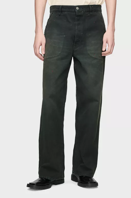 Double-Dyed Workwear Trousers - Pants