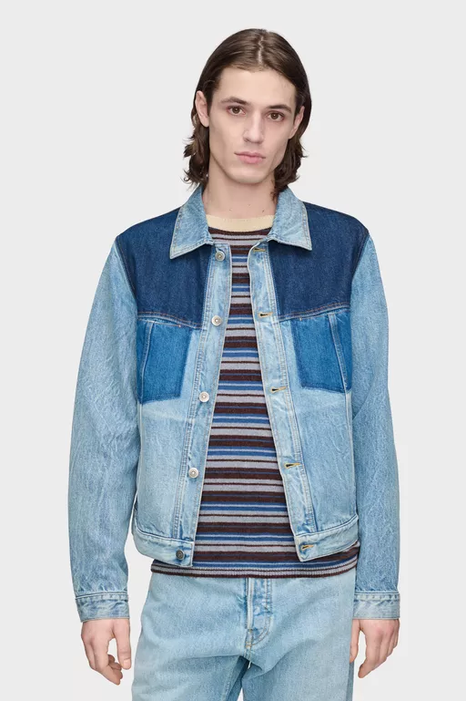 Patchwork Denim Jacket - Jackets