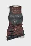 Mist - Printed Draped Top