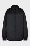 Black - Padded Shirt Jacket