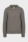Grey - Elbow Patch Sweater