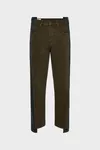 Brown and Black - Straight-leg Jeans