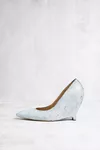 Black and White - Heel-less Pumps Bianchetto